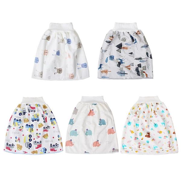 

comfy infant baby diaper skirt waterproof absorbent cotton washable pants shorts