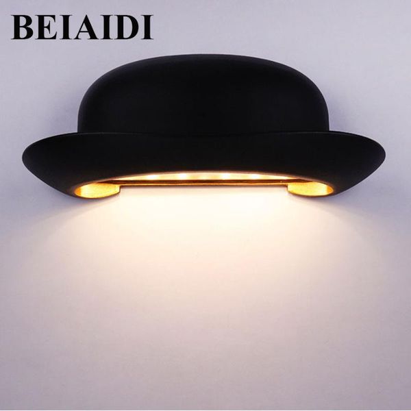 

beiaidi 12w modern outdoor led wall light hat shape waterproof corridor garden pathway porch light villa l park wall sconces