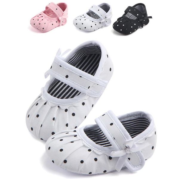 

first walkers toddler infant born baby girl cute flower dot shoes kids girls crib princess shoe children anti-slip floor walker