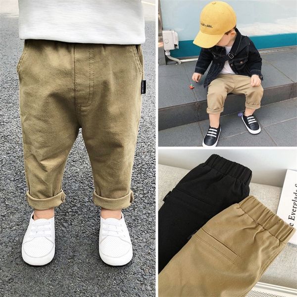 

vidmid baby pants trousers boys cotton washing casual pants korean children's pants children's spring cotton trousers p896 210306, Blue