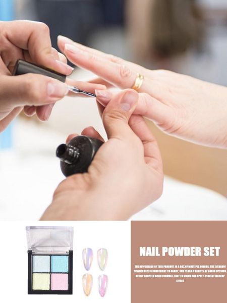 

nail glitter 1 box color mirror powder art polishing pigment, Silver;gold
