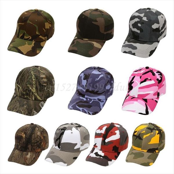 

outdoor hiking travel baseball cap contrast color camouflage print breathable sunscreen adjustable snapback hat, Blue;gray