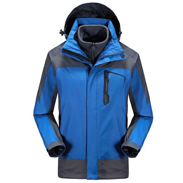 

men's jackets cross-border winter triad two-piece ski-wear, outdoor sports mountaineering wear warm coat, Black;brown