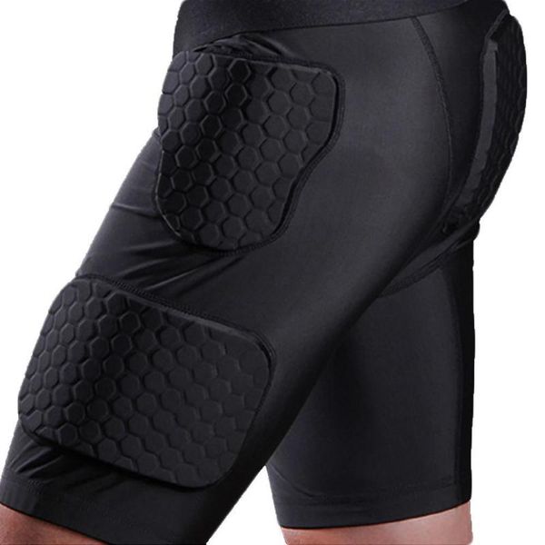 

gym clothing anti-collision men soccer football basketball padded protection shorts sportswear accessories exercise, White;black