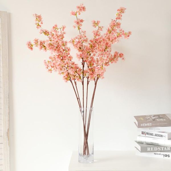 

decorative flowers & wreaths artificial silk fabric cherry tree branch single plastic flower stem plant wedding home garden decoration simul
