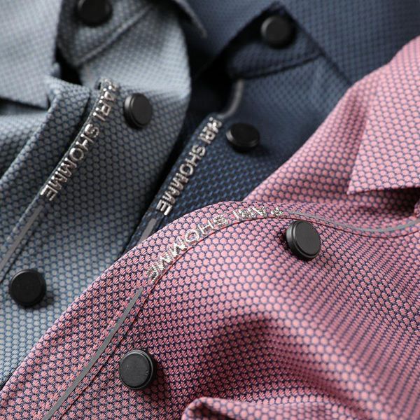 

men's polos high-end two-color fixed-weave pineapple pattern moisture absorption lapel t-shirt seamless rubber short sleeve shirt, White;black