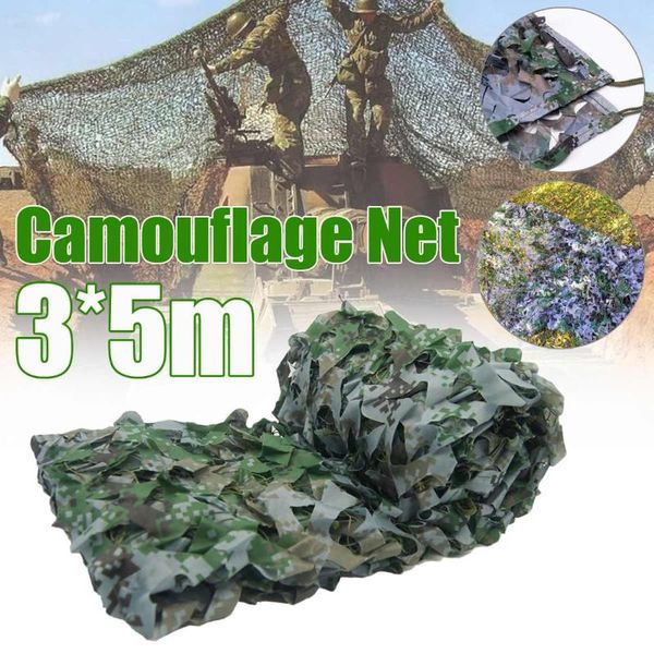 

shade 1.5*2m/1.5*5m/1.5*7m/2*3m double-deck camouflage net 3x5m military camo netting camping sun shelter outdoor woodland