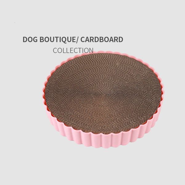 

new cat toy round corrugated cat scratch board