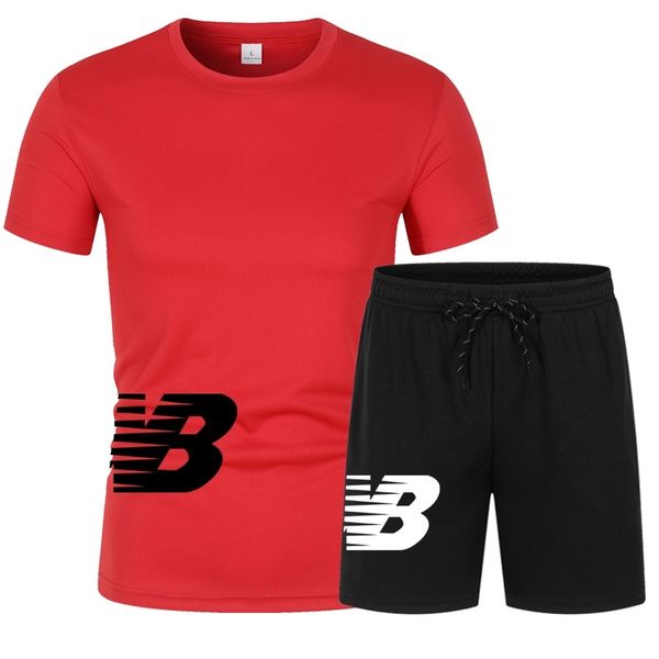 

plus size 4xl tracksuits summer sport t-shirt shorts two piece set quick dry sportswear fitness running casual suit men, White;black