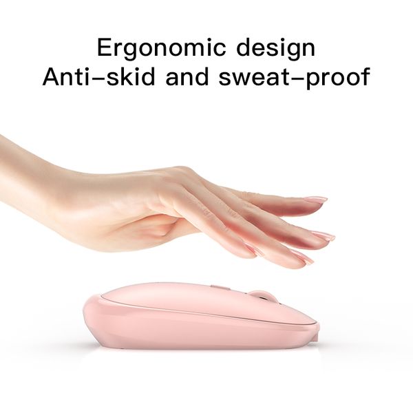 

wireless mouse usb computer mouse mini battery ergonomic mause optical silent pc mice 2.4g mute office pink mouse for laptop
