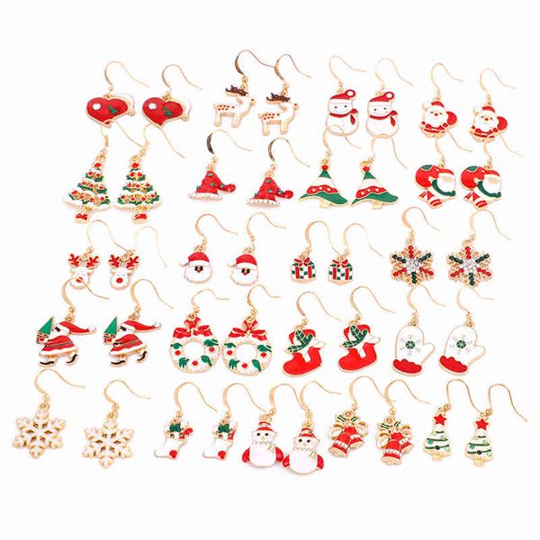 

christmas cartoon earrings old man tree unicorn elk spring set jewelry earrings