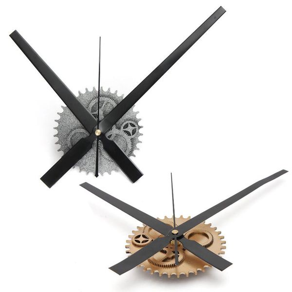 

vintage diy mechanism large wall clock home living room decoration art design