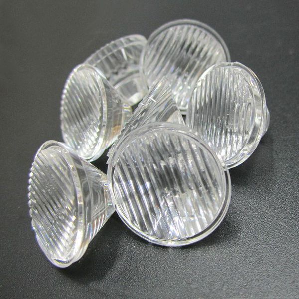

bulbs 50pcs 1w 3w stripe led lens, 20mm diameter optical pmma high power condensing lenses 5/15/25/30/45/60 degree for light
