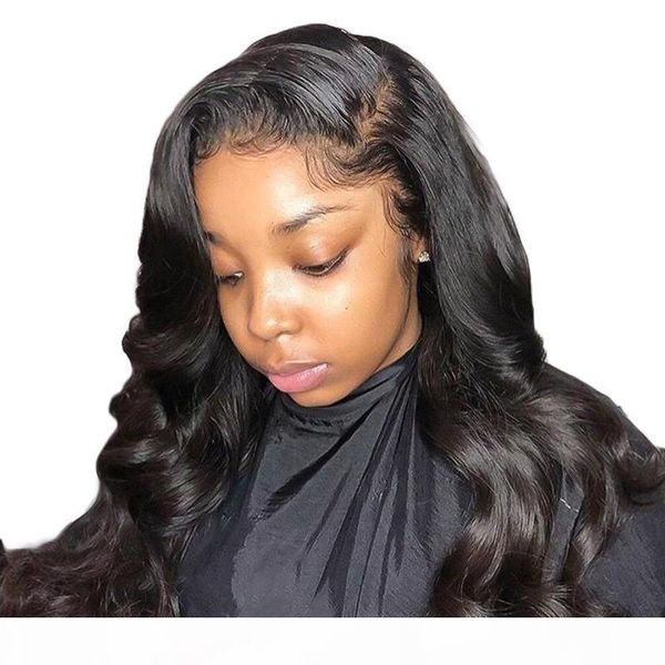 

360 full lace wig with baby hairs pre plucked loose wave glueless virgin brazilian lace front human hair 360 wigs for black women, Black;brown