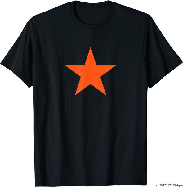 

men's t-shirts red orange star on multiple colors t-shirt, White;black
