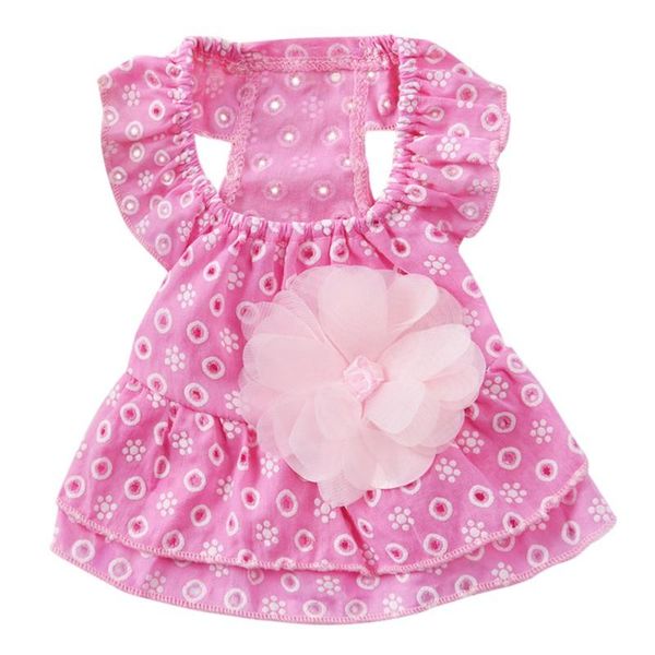 

dog apparel summer thin lace princess dress pet clothes spring small skirt section romantic wave point gauze clothing