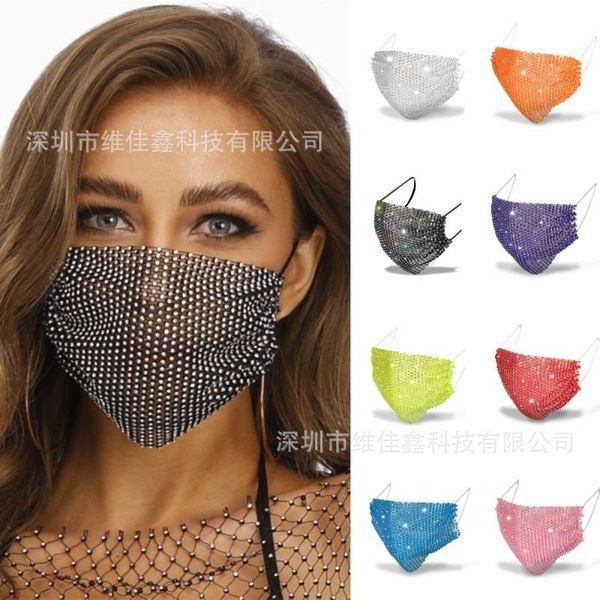 

sunscreen women's mask with drill summer flash color trend water