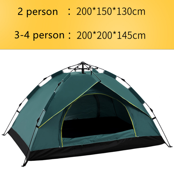 

tents and shelters outdoor camping tent 2-3-4 person automatic spring type quick opening sunscreen waterproof