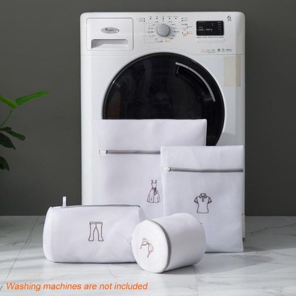 

reusable for washing machine garment embroidery socks clothing laundry bag underwear bra lingerie delicates with zipper hanging