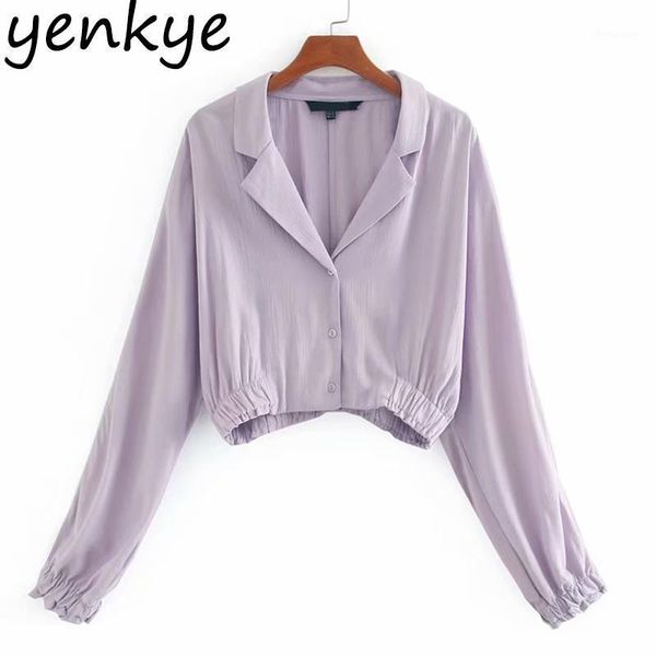 

vintage solid short blouse shirt women long sleeve v neck crop streetwear chemise summer plus size blusas ccwm9705 women's blouses, White