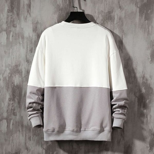 

round sweater men's men's 2021 neck korean autumn fashion men's long sleeve pullover top, Black