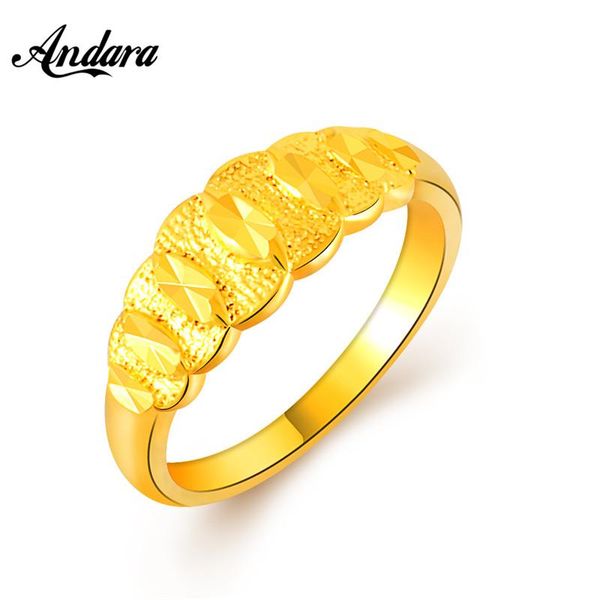 

wedding rings trendy style 24k gold color star ring yellow knuckle for women jewelry bagues anillos jr107, Slivery;golden