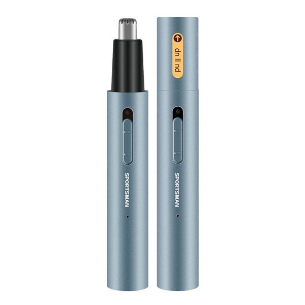 

electric nose & ear trimmers multifunction eyebrow hair trimmer metal aluminum tube body usb charging 2 in 1 pore cleaning knife