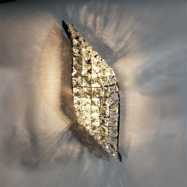 

simple modern crystal wall lamp european fashion children's room living room bedroom lamp creative light wj10