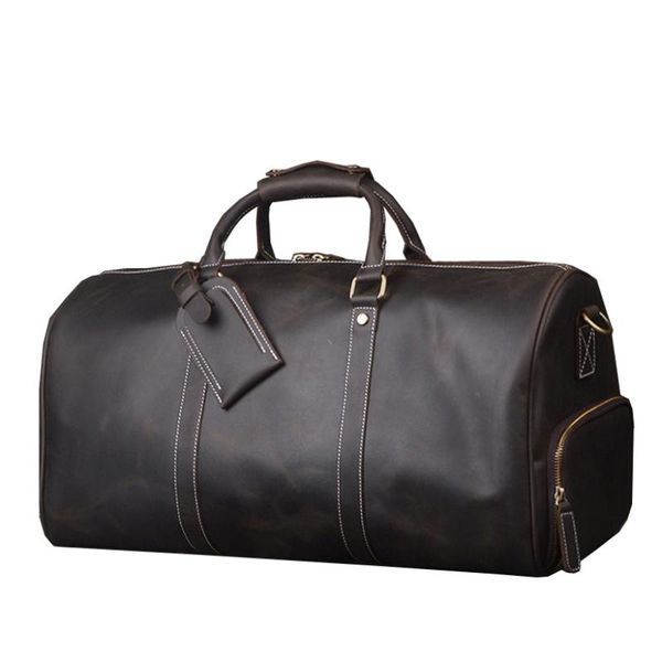 

duffel bags male gym bag real genuine leather sports dry wet men training for shoes fitness yoga travel luggage shoulder sac de