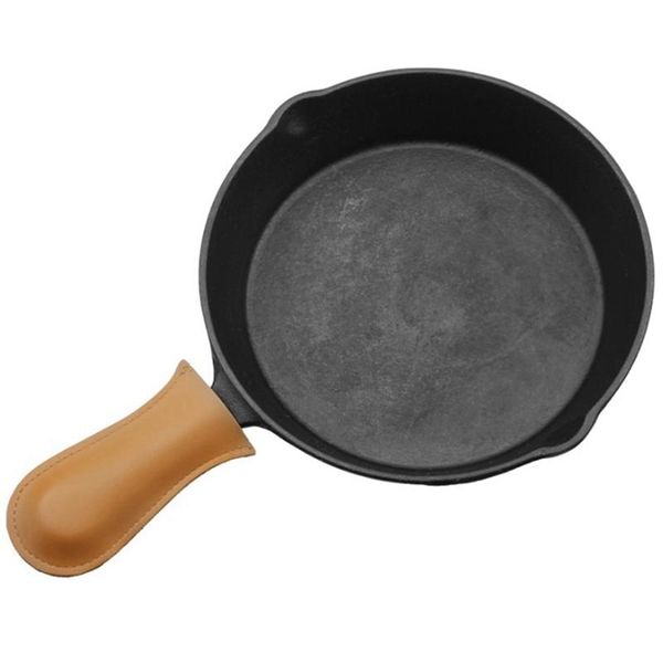 

pans 20cm outdoor cast iron pan fried egg picnic steak frying barbecue non-stick home kitchen bbq skillet