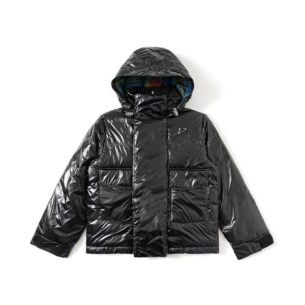 

2021 france luxury fashion mens series models down jacket coat parka solid color thick winter jackets men womens feather overcoat, Black