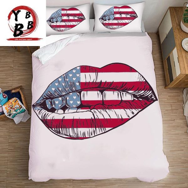 

bedding sets 3d white full twin  king quilt cover cute children red duvet pillow case high-quality bedclothes