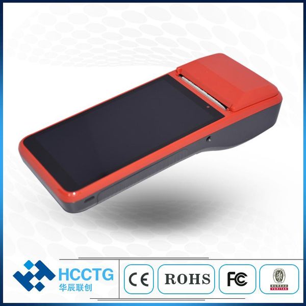 

5 inch 1280*720 ips mini touch screen mobile nfc android 7.1 terminal with printer 58mm