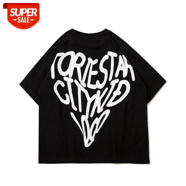 

seveyfan 2021 men's fashion letters printed tees hip hop oversize tees summer short sleeve cotton for male #mj2z, White;black