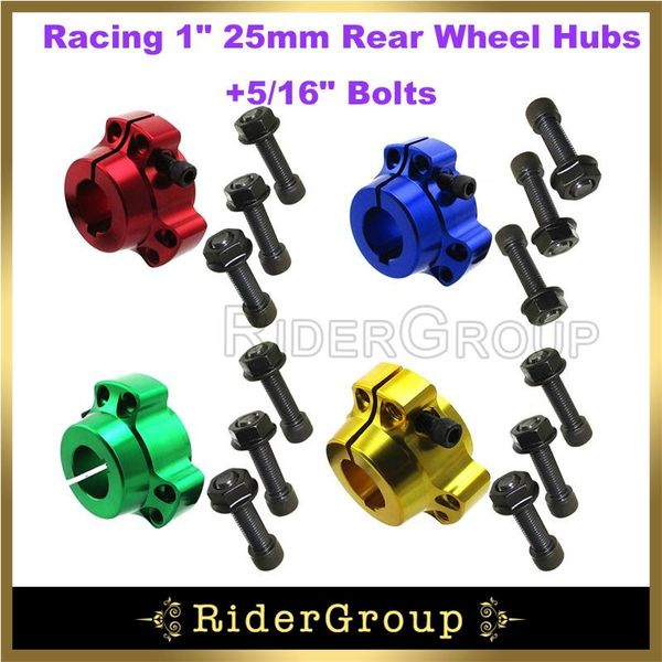 

motorcycle wheels & tires aluminum 1" bore with 1/4" keyway racing 25mm rear wheel hubs 5/16" bolts for go kart drift trike p