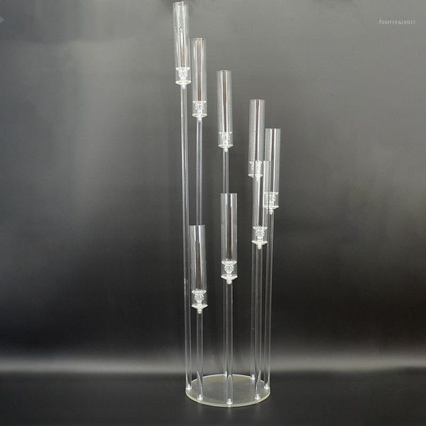 

candle holders acrylic candelabra all clear spiral wedding candlesticks table centerpieces flower stand holder big candelabrum1