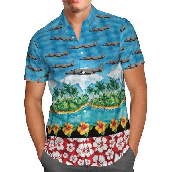 

men's casual shirts 3d printed airplane beach shirt hawaii men summer fashion short sleeve 2021 oversize chemise homme, White;black