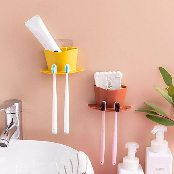 

wall-mounted toothbrush holder bathroom accessories family toothpaste toothbrush storage box