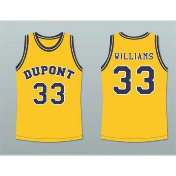 

goodjob men youth women vintage#33 jason williams dupont high school basketball jersey size s-6xl or custom any name or number jersey, Black
