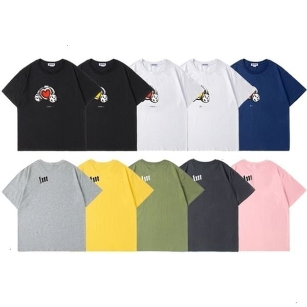 

2021 fashion summer men t-shirts mans women's pa palm printed stylist tee mens printing short sleeve truncated bear, White;black