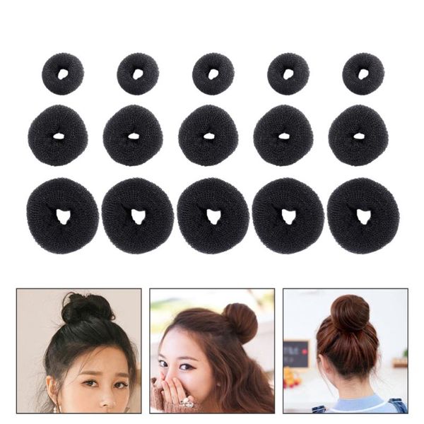 

kitchen storage & organization 15pcs hair donut bun maker ring increase doughnut shaper for