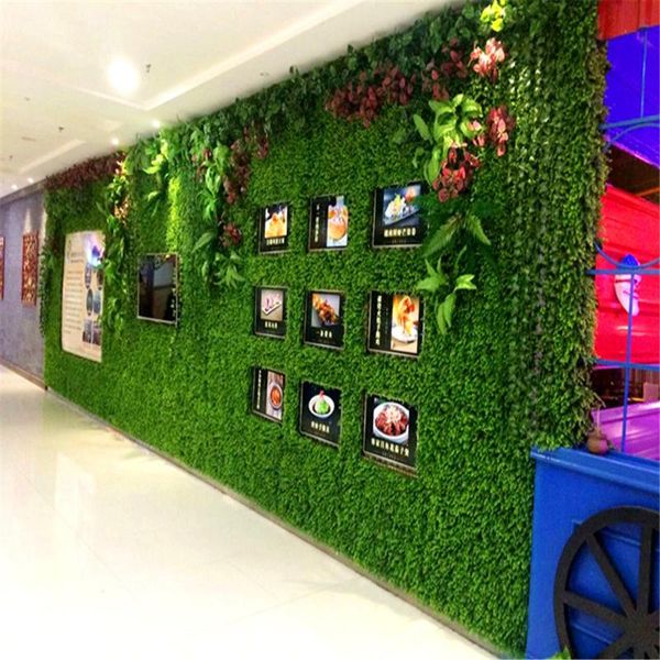 

2021 custom diy artificial lawn christmas wedding decor plants wall / l / store background artificial grass wall home deco