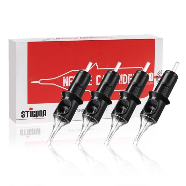 

tattoo needles 20pcs round liner cartridge #12 #10 black disposable safety eyebrow lip makeup for rotary machines