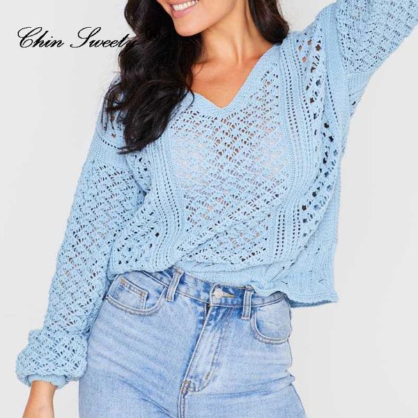 

women's sweaters female sweater knitted with v-cleavage cleavage, long-sleeve female jacket leaked a shoulder loose for autumn and wint, White;black
