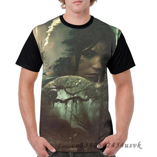 

men's t-shirts shadow of the tomb raider poster 2021 t-shirt men funny printed t shirt women tees child short sleeve casual tshirts, White;black