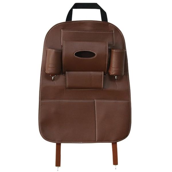 

car organizer leather back storage bag box pocket