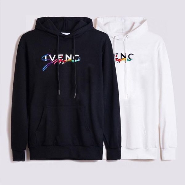 

luxurys mens sweatshirts fashion formal version reflection official 100%cotton jumper cuf letters reflective designer sweatshir, Black