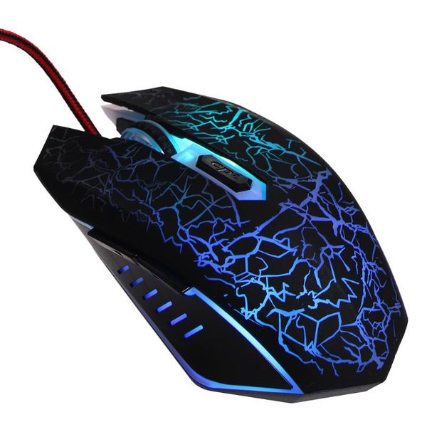 

mice gaming mouse wired rgb ergonomic game usb computer pc lap(black)
