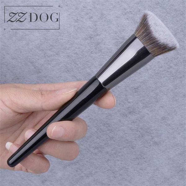 

zzdog 1pcs professional cosmetics tools multifunctional foundation contour concealer makeup brushes high-quality natural hair 211119