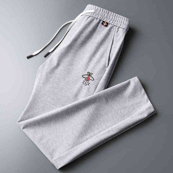 

sportswear loose fitting straight tube summer new bee casual fashion brand guard trend versatile men's pants, Black